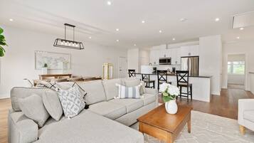 50-inch TV with cable channels