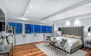 Deluxe Apartment, City View | In-room safe, blackout drapes, soundproofing, iron/ironing board - The Crown Towers (Los Angeles)