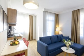 City Apartment, City View | 1 bedroom, in-room safe, desk, iron/ironing board - Comfort Suites (Alanya)