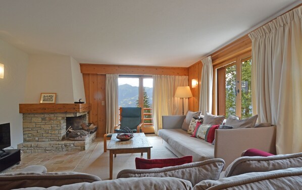 TV, fireplace, DVD player