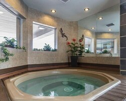 Indoor spa tub