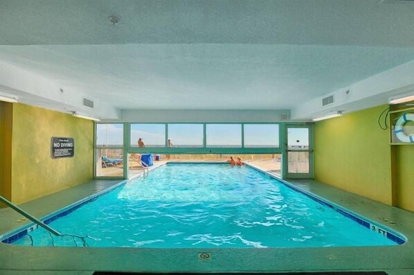 Indoor pool, a heated pool