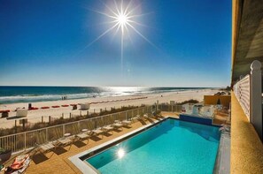 Indoor pool, a heated pool - Emerald Isle 703 2BR/2BA 7th Flr Slps 8 Early Booking Discount 2 Beach Chairs (Panama City Beach)