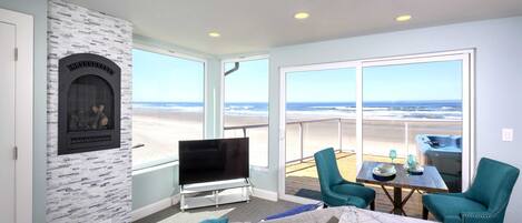 Fernseher, Kamin, Arbeitsbereiche