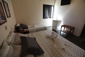 Free minibar items, blackout drapes, bed sheets