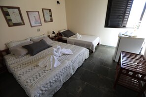 Free minibar items, blackout drapes, bed sheets