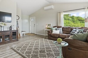 Télévision, lecteur de DVD, livres, vidéothèque