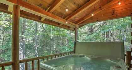 Unglaubliche Aussichten! Romantische Hütte mit Whirlpool, Whirlpool, Kamin und Küche