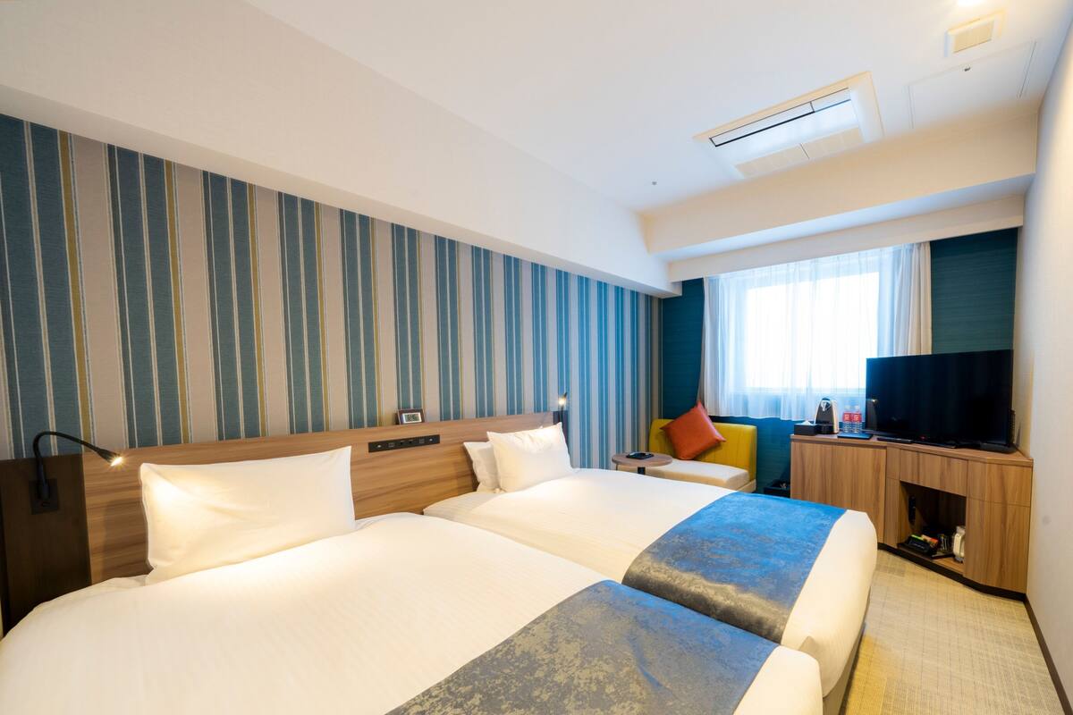 標準雙床房, 非吸煙房 (for 2 people) | 高級寢具、羽絨被、房內夾萬、遮光窗簾/窗簾