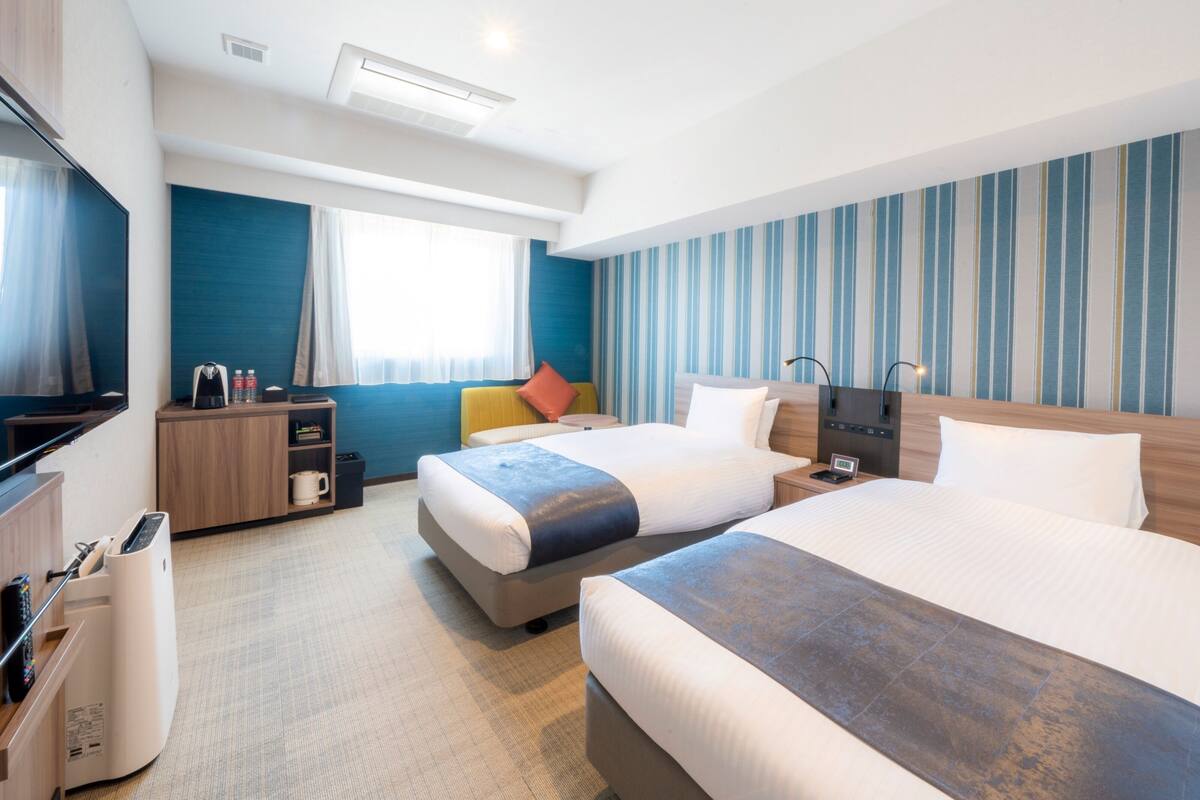 高級雙床房, 非吸煙房 (for 2 people) | 高級寢具、羽絨被、房內夾萬、遮光窗簾/窗簾