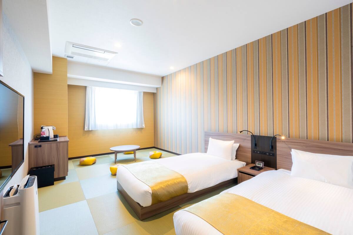 豪華雙床房, 非吸煙房 (Japanese, for 2 people) | 高級寢具、羽絨被、房內夾萬、遮光窗簾/窗簾