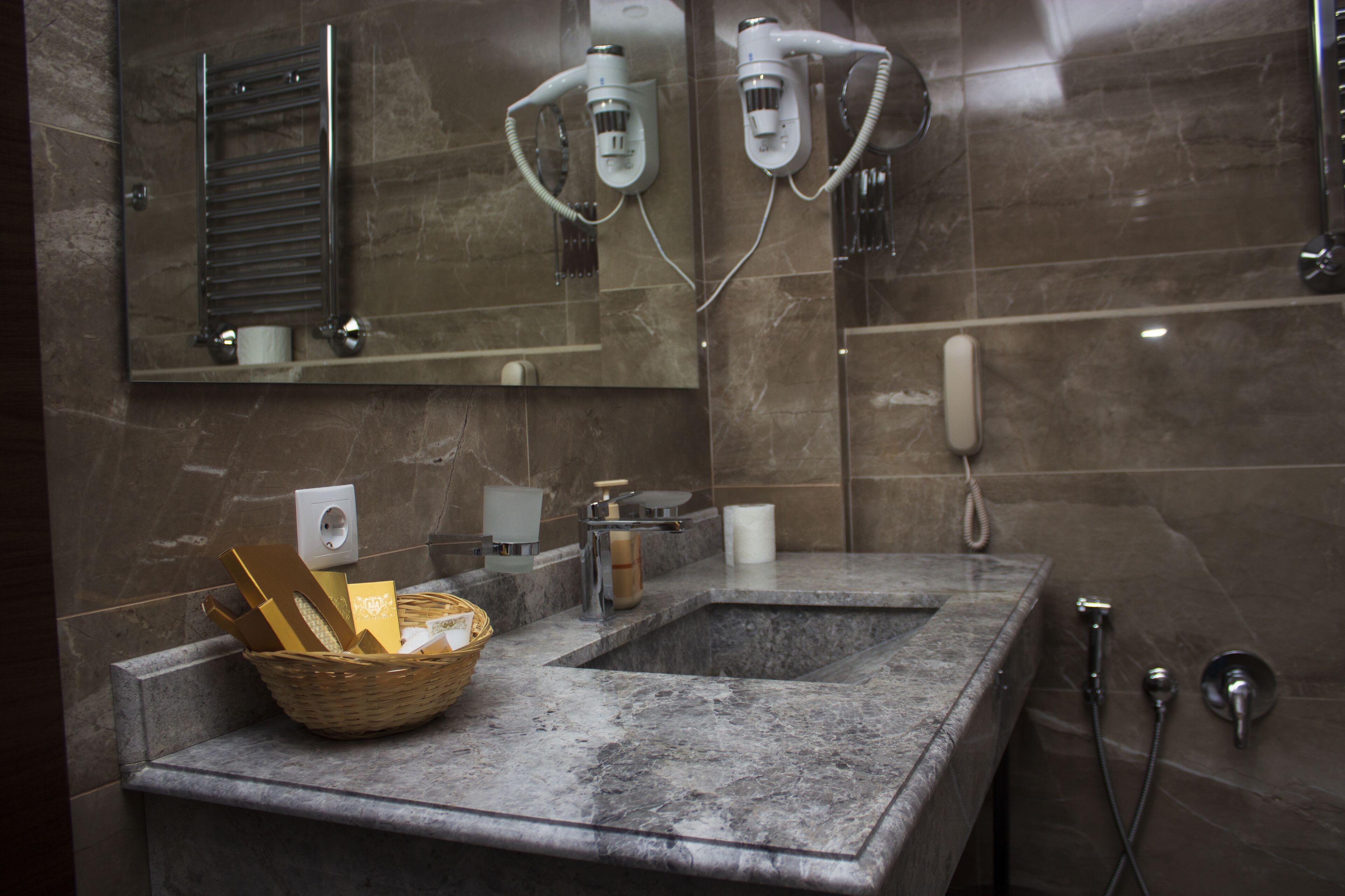 suite | bathroom | free toiletries, hair dryer, bathrobes, slippers