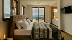 Studio Cao cấp, quang cảnh biển | Bàn ủi/dụng cụ ủi quần áo, truy cập Internet không dây miễn phí 