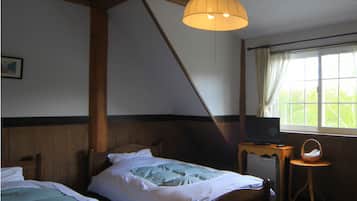 Free WiFi, bed sheets