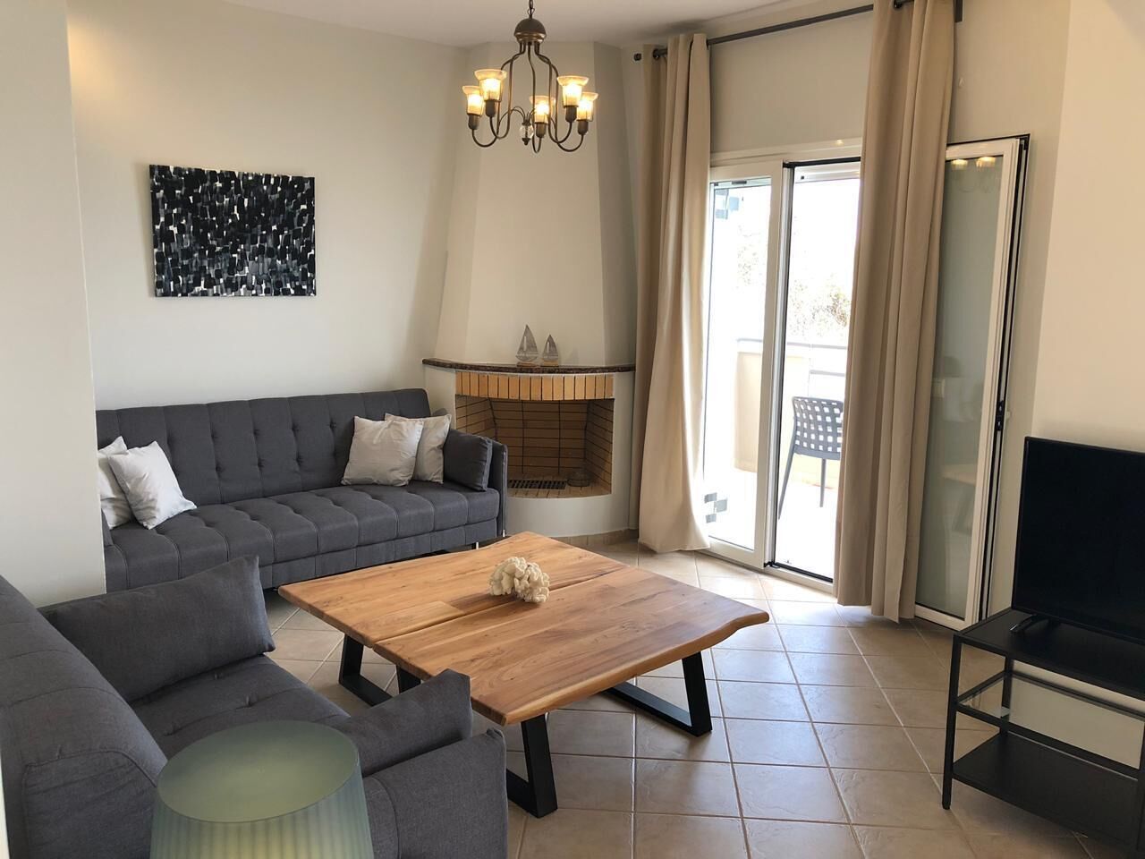 Vila, 4 kamar tidur, menghadap pantai | Area keluarga | TV LED dan pemutar DVD