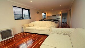 Apartment, 3 Bedrooms | Living area | Flat-screen TV - Glenaire Apartments at Meredith (Strahan)