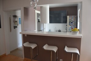 Appartamento, 1 letto king con divano letto | Cucina privata | Piano cottura, pentole/stoviglie/utensili