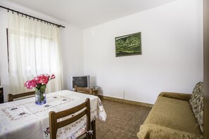 Appartement, 1 lit double et 1 canapé-lit | Salle de séjour | Télévision