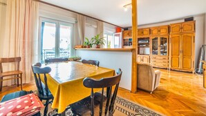 Apartment, Multiple Beds | Private kitchen | Stovetop, cookware/dishes/utensils - Apartments Dragutin (Fazana)