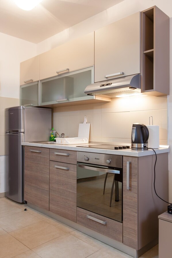 Apartment, Mehrere Betten | Eigene Küche | Herdplatte, Kochgeschirr/Geschirr/Besteck