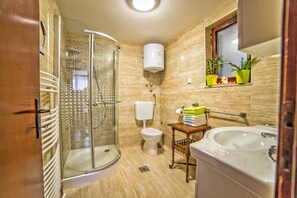 Apartment, Multiple Beds | Bathroom | Shower, hair dryer - Apartments Marina (Porec)