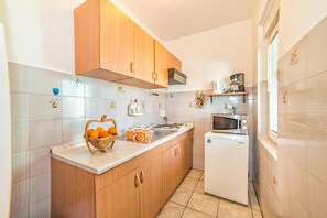 아파트, 더블침대 1개 및 소파베드 | 전용 주방 | 오븐, 쿡탑, 조리 도구/접시/주방 기구