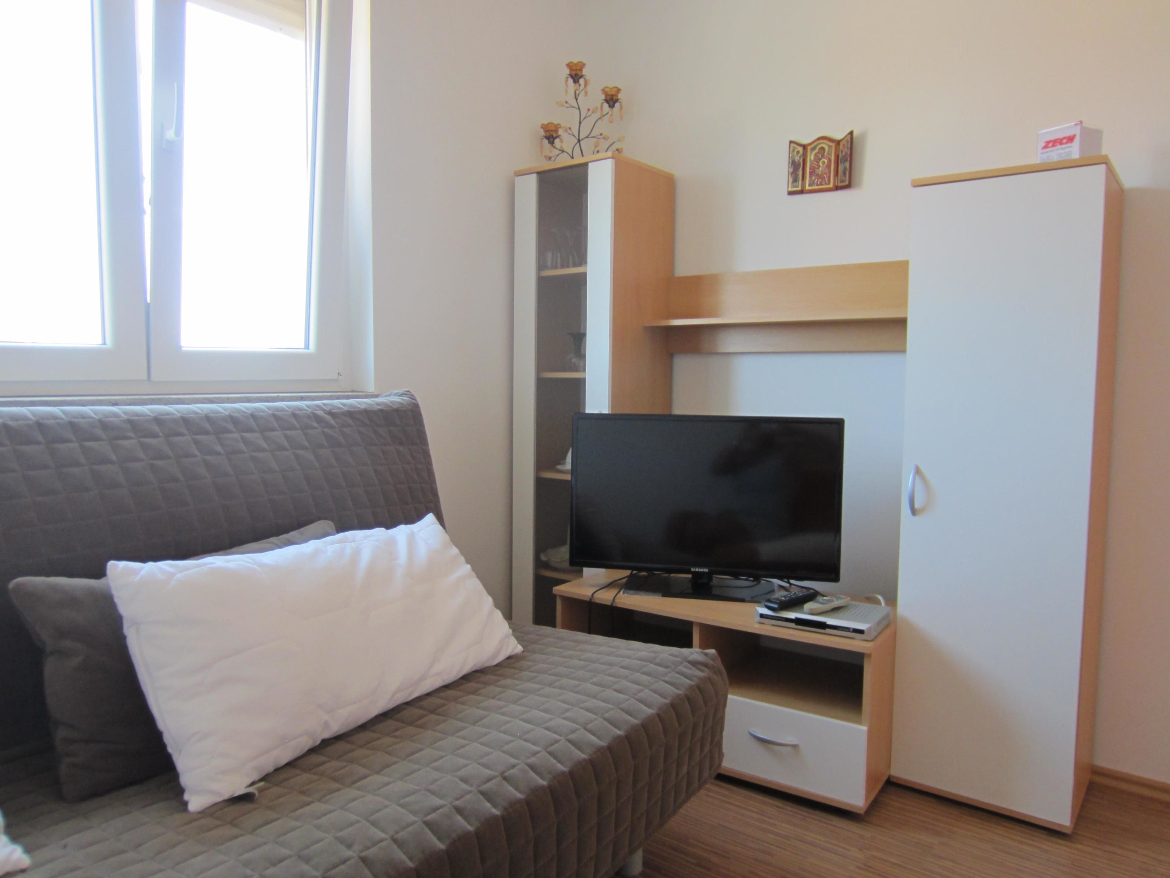 Apartment, 1 Double Bed with Sofa bed | Living room | TV