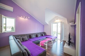 Apartment, 1 Double Bed with Sofa bed | Living room | TV - Apartments Ina (Selca)