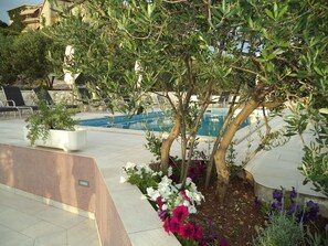 Departamento, varias camas | Alberca