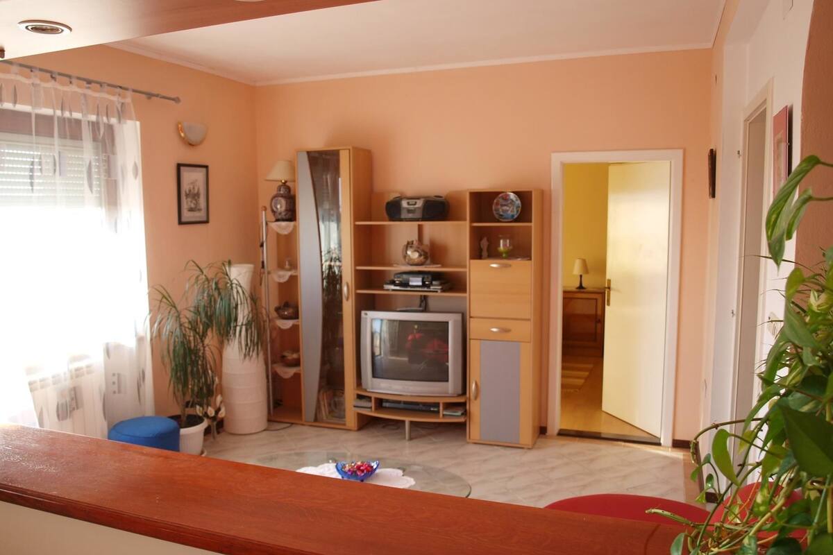 Appartement, 1 lit double et 1 canapé-lit | Cuisine privée | Surface de cuisson, lave-vaisselle, vaisselle et ustensiles