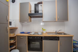 公寓, 2 张双人床 | 私人厨房 | 烤箱、炉灶、洗碗机、厨具/餐具