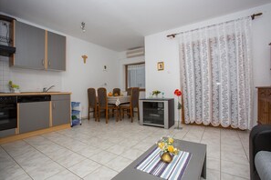 Apartment, 2 Double Beds | Living room - Apartments Slađo / Two Bedrooms A1 (Rab)