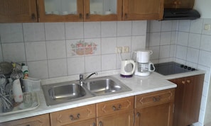 Apartamento, 2 camas de casal | Cozinha privada | Geladeira, micro-ondas, cooktop, cafeteira/chaleira
