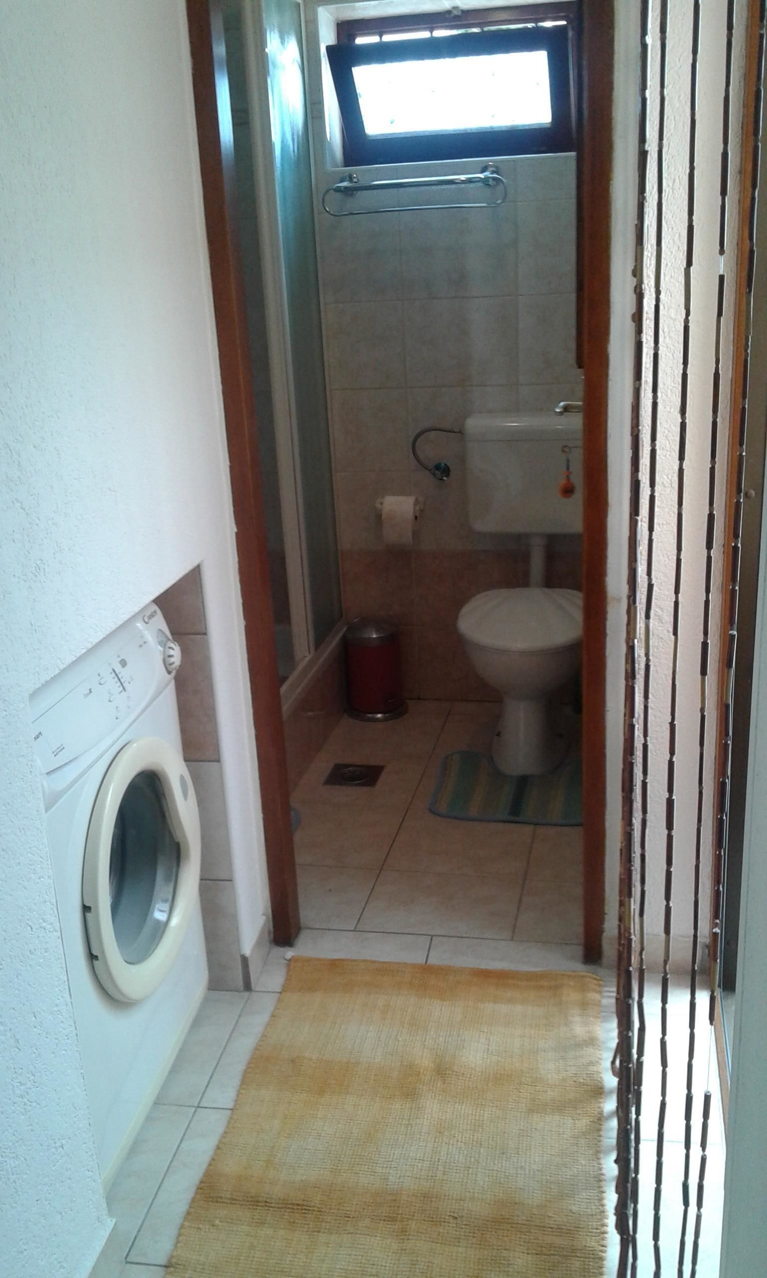 Apartment, 2 Double Beds | Bathroom | Shower, hair dryer, towels