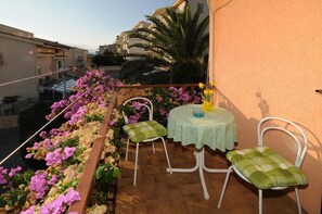 apartman, 1 kétszemélyes ágy | Erkély