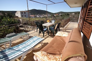 Apartment, 2 Doppelbetten | Balkon