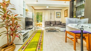 Apartment, 1 Double Bed with Sofa bed | Living room | TV - Apartments Josipa Klenovica (Novi Vinodolski)
