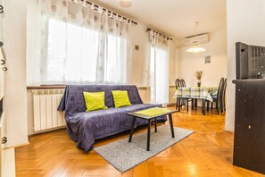 Apartment, 1 Double Bed with Sofa bed | Living room - Rooms and Apartments Sabina (Rab)