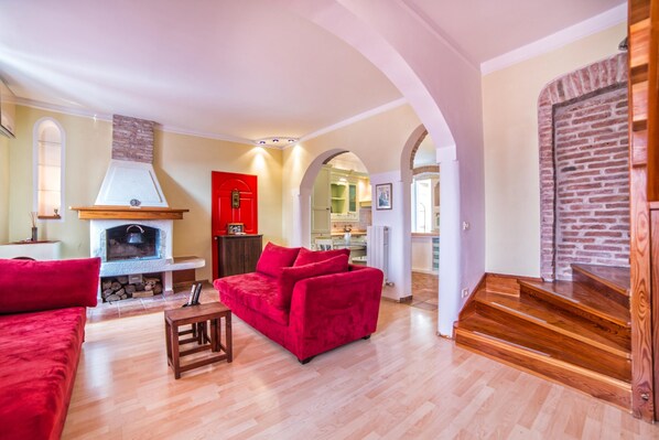 Appartement, Meerdere bedden | Open haard