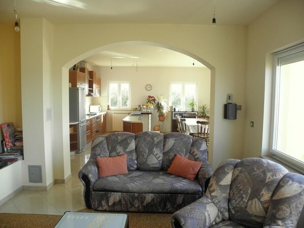 House, Multiple Beds | Living room | TV - Villa Paula / Three Bedrooms H1 (Rab)