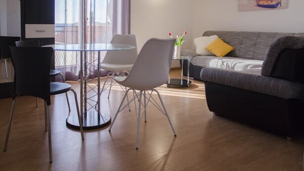 Departamento, 1 cama matrimonial y sofá cama | Sala de estar | Televisión 