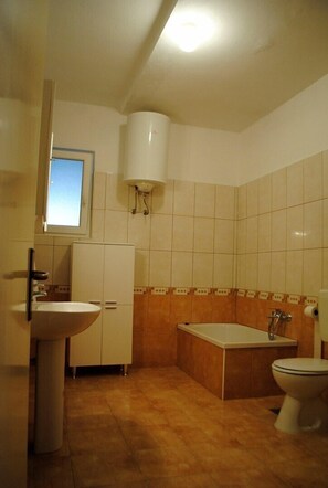 Apartment, 1 Double Bed with Sofa bed | Bathroom - Apartments Debelić (Rab)