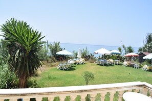 Basic Double or Twin Room, Beach View | Balcony view - Sunset Bay Studios (Corfu)