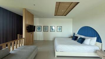 Duplex Suite | Escritorio, tabla de planchar con plancha, wifi gratis y ropa de cama