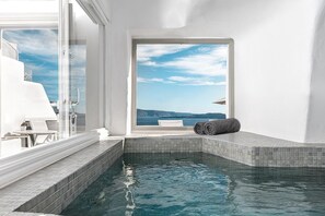 Emerald Suite with Indoor Private Hot Tub | Jetted tub - Diamond Luxury Suites Collection (Santorini)