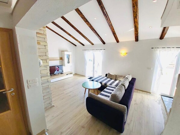 Comfort-Loft, Meerblick | Wohnzimmer