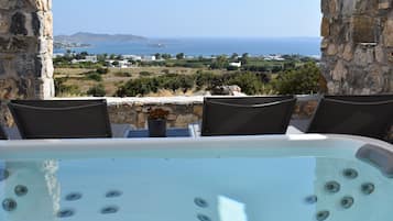 Luxe villa, meerdere slaapkamers, uitzicht op zee (Angels Pearl) | Privéspabad