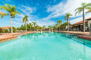 A heated pool