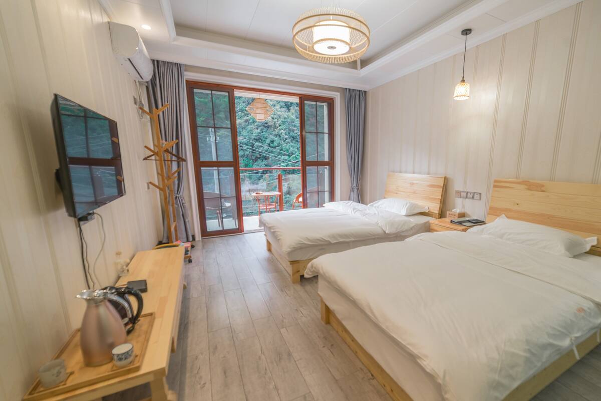 Individually decorated, individually furnished, blackout curtains