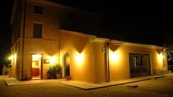 Front of property – evening/night